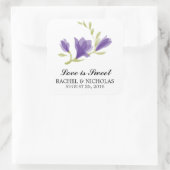 Frarant Freesia Petals | Gefallen Quadratischer Aufkleber (Tasche)
