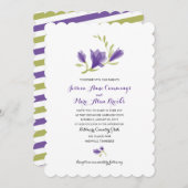 Frarant Freesia Petals | Hochzeit Einladung (Vorne/Hinten)
