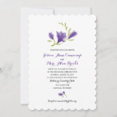 Frarant Freesia Petals | Hochzeit Einladung (Vorderseite)