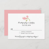 Frarant Freesia Petals | HochzeitsrSVP RSVP Karte (Vorne/Hinten)