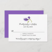 Frarant Freesia Petals | HochzeitsrSVP RSVP Karte (Vorne/Hinten)