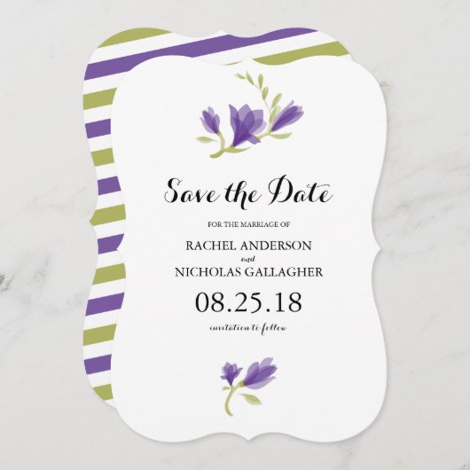 Frarant Freesia Petals | SAVE THE DATE (Vorne/Hinten)