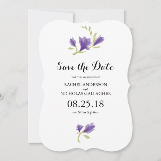 Frarant Freesia Petals | SAVE THE DATE (Vorderseite)