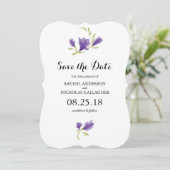 Frarant Freesia Petals | SAVE THE DATE (Stehend Vorderseite)
