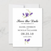 Frarant Freesia Petals | SAVE THE DATE Magneteinladung (Vorderseite)
