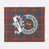 Fraser Ancient Clan Abzeichen Tartan Kariert Fleecedecke (Vorderseite (Horizontal))