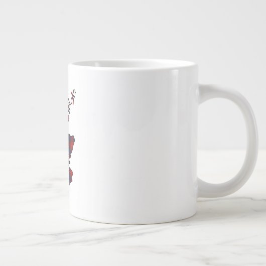 Fraser Clan Abzeichen Jumbo Tasse (Rechts)