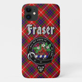 Fraser Clan Abzeichen & Tartan Phone Case (Rückseite)