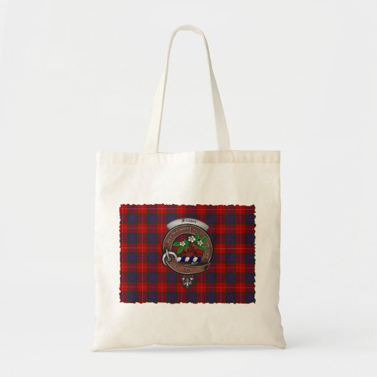 Fraser Clan Abzeichen Tartan Tasche (Vorne)