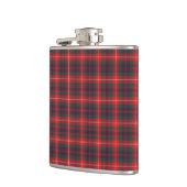 Fraser Clan Bright Red and Navy Blue Modern Tartan Flachmann (Links)