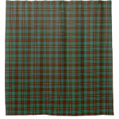 Fraser Clan Jagd Tartan Green und Brown Kariert Duschvorhang (Vorderseite)