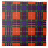 Fraser Clan karierter schottischer Tartan Fliese (Vorderseite)