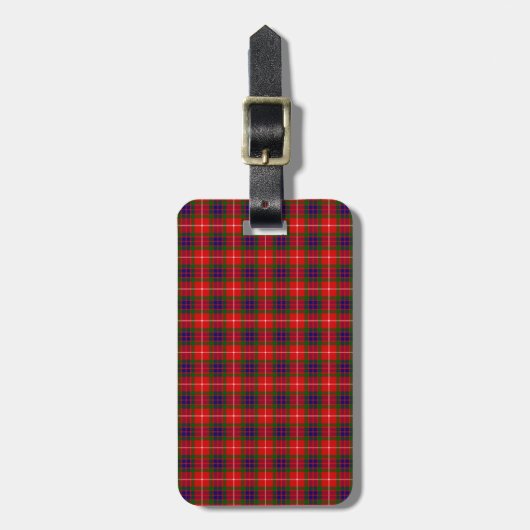 Fraser Clan Tartan Gepäckanhänger (Vorderseite vertikal)