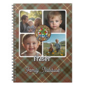 Fraser Familienfoto-Collage Notizblock (Vorderseite)