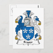 Fraser Familienwappen Postkarte (Vorne/Hinten)