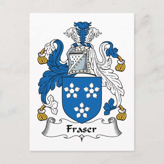 Fraser Familienwappen Postkarte (Vorderseite)