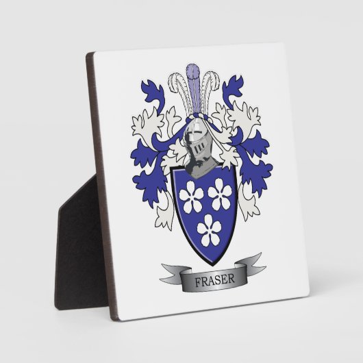 Fraser-Familienwappen-Wappen Fotoplatte (Vorderseite)
