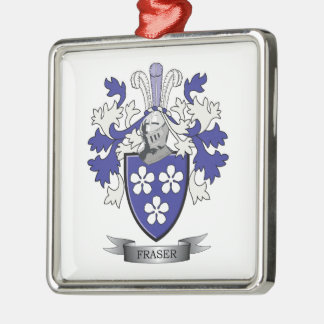 Fraser Familienwappen-Wappen Silbernes Ornament