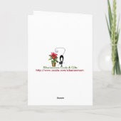 Fraser Fir Christmas Tree Card Feiertagskarte (Rückseite)