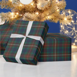 Fraser Hunting Tartan Schottischer Clan Plaid Geschenkpapier