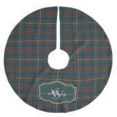 Fraser Hunting Tartan Schottischer Clan Plaid Polyester Weihnachtsbaumdecke (Vorderseite)
