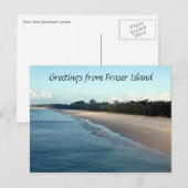 Fraser Insel Grüße Postkarte (Vorne/Hinten)
