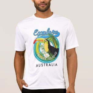 Fraser Island Australia - Explorations-Logo T-Shirt