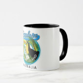 Fraser Island Australia - Explorations-Logo Tasse (VorderseiteRechts)