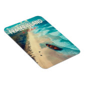 Fraser Island K'gari Australien Reisen Vintag Magnet (Rechte Seite)