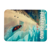 Fraser Island K'gari Australien Reisen Vintag Magnet (Horizontal)