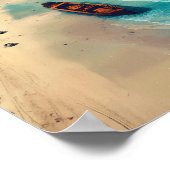 Fraser Island K'gari Australien Reisen Vintag Poster (Ecke)