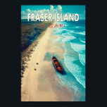 Fraser Island K'gari Australien Reisen Vintag Poster<br><div class="desc">Fraser Island im Stil der Vektorkunst. K'gari, auch bekannt unter seinem früheren Namen Fraser Island, ist eine Sandinsel, die zum Weltkulturerbe gehört und an der Südostküste liegt.</div>