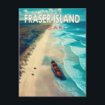 Fraser Island K'gari Australien Reisen Vintag Postkarte<br><div class="desc">Fraser Island im Stil der Vektorkunst. K'gari,  auch bekannt unter seinem früheren Namen Fraser Island,  ist eine Sandinsel,  die zum Weltkulturerbe gehört und an der Südostküste liegt.</div>