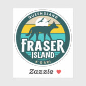 Fraser Island, Queensland Australien Sticker (Blatt)