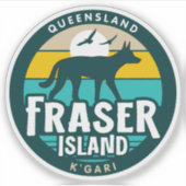 Fraser Island, Queensland Australien Sticker (Vorderseite)
