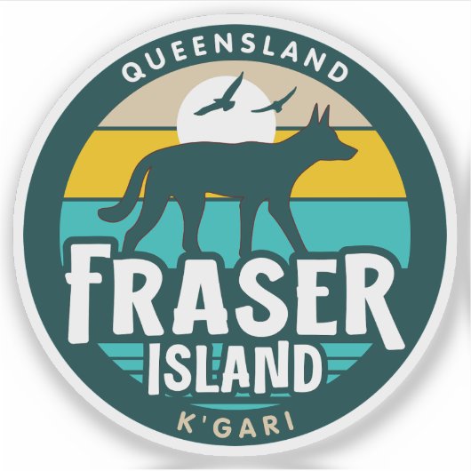 Fraser Island, Queensland Australien Sticker (Vorderseite)