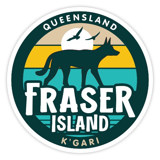 Fraser Island, Queensland Australien Sticker