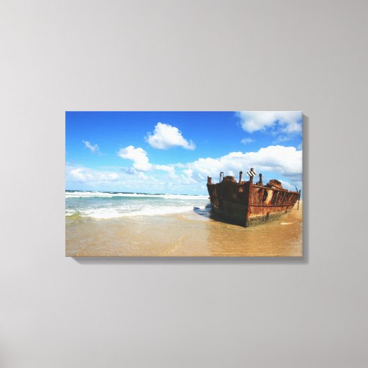 Fraser Island Shipwreck, Australien - Leinwand (Vorderseite)