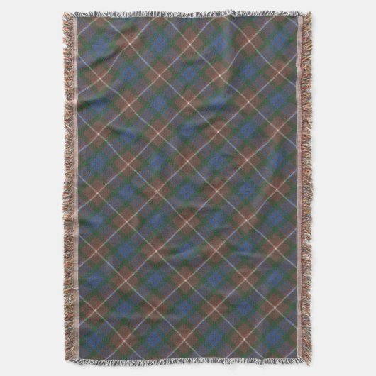 Fraser Jagd auf einen original schottischen Tartan Decke (Vorderseite Vertikal)