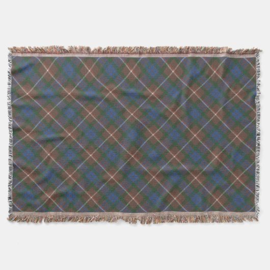 Fraser Jagd auf einen original schottischen Tartan Decke (Vorderseite)