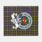 Fraser Jagd Clan Abzeichen Clan Abzeichen Tartan K Fleecedecke (Vorderseite (Horizontal))
