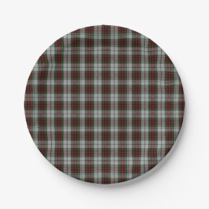 Fraser Kleidertartan-karierte Papierplatte Pappteller
