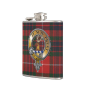 Fraser Lovat Tartan & Abzeichen Flachmann (Links)