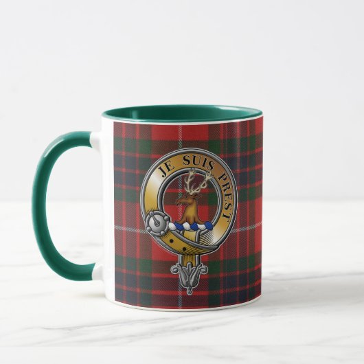 Fraser Lovat Tartan & Abzeichen Tasse (Links)