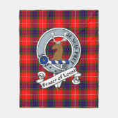 Fraser Modern of Lovat Clan Abzeichen Clan Abzeich Fleecedecke (Vorderseite)