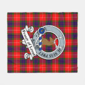 Fraser Modern of Lovat Clan Abzeichen Clan Abzeich Fleecedecke (Vorderseite (Horizontal))