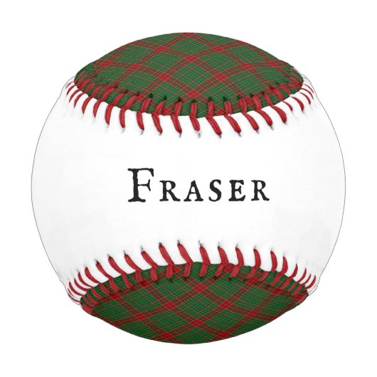 Fraser of Castle Leathers Tartan Kariertes Muster Baseball (Rückseite)