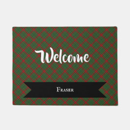 Fraser of Castle Leathers Tartan Kariertes Muster Fußmatte