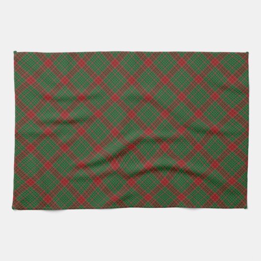 Fraser of Castle Leathers Tartan Kariertes Muster Geschirrtuch (Horizontal)
