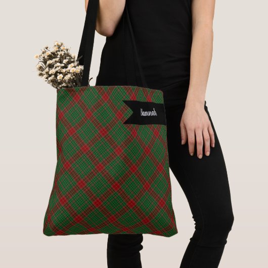 Fraser of Castle Leathers Tartan Kariertes Muster Tasche (Von Nahem)